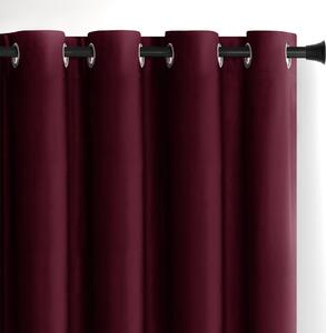 Tenda parzialmente oscurante burgundy in velluto 140x245 cm Eyelets – Restilo