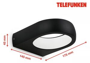 Telefunken 320205TF - Applique da esterno LED/7,5W/230V IP44 nera