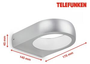 Telefunken 320204TF - Applique LED da esterno LED/6,5W/230V IP44 cromo satinato