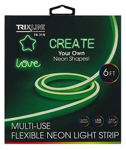 LED Striscia flessibile NEON LED/5V USB 1,8 m verde