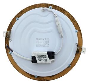 Lampada LED da incasso CIRCLE LED/18W/230V 4200K diametro 22 cm marrone