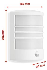 Telefunken 315506TF-LED Applique da esterno con sensore LED/12W/230V IP44