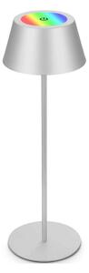 Brilo - Lampada da tavolo LED RGB ricaricabile a sfioramento KIKI LED/2,6W/5V IP44 2600 mAh argento