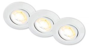 Briloner 7586036 - SET 3xLED Plafoniera da incasso per bagno KLIRA LED/4,9W/230V IP23 bianco