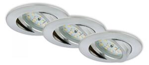 Briloner 7296-039 - Set da 3 faretti LED da incasso per bagno, 6,5W/230V IP23