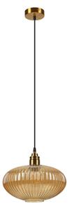 Lampadario a sospensione MILOU 1xE27/15W/230V oro/beige fumé