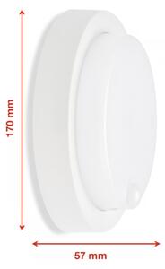 Telefunken - Applique LED da esterno con sensore LED/12W/230V IP44 bianco