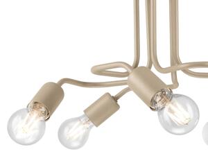 Plafoniera CHARLIE 5xE27/15W/230V beige