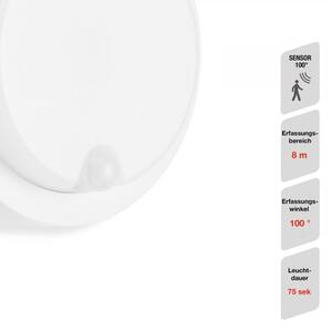 Telefunken - Applique LED da esterno con sensore LED/12W/230V IP44 bianco