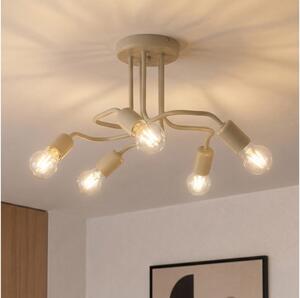 Plafoniera CHARLIE 5xE27/15W/230V beige