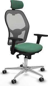 Sedia da ufficio con poggiatesta Piqueras y Crespo 3D086G2 Verde smeraldo