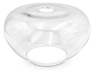 Lampadario a sospensione con cavo FLO, 1x E27, 15W, 230V, cromo lucido/trasparente