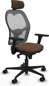 Sedia da ufficio con poggiatesta Piqueras y Crespo 3D036N2 Grigio Marrone scuro