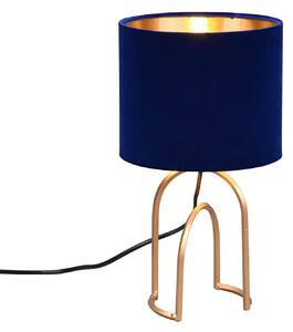Lampada da tavolo Grace, Ø 18 cm, viola/oro