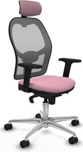 Sedia da ufficio con poggiatesta Piqueras y Crespo 2D086N2 Rosa