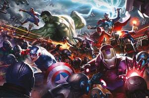 Posters, Stampe Marvel FUture Fight - Heroes Assault, (91.5 x 61 cm)
