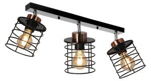 Lampada da soffitto in metallo nero 12x56 cm Glob - Candellux Lighting