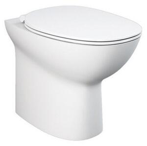 WC Filo Muro In Ceramica Bianco Rimless Morning RAK Ceramics + Copriwater