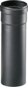 Tubo nero in ghisa Ø 80 x 500 mm per stufa a pellet