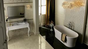 Pavimento 49 x 49 cm Gardenia Orchidea collezione Onice verde lappato 17638 grès porcellanato