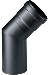 Gomito 45° nero in ghisa Ø 80 mm MF per stufa a pellet