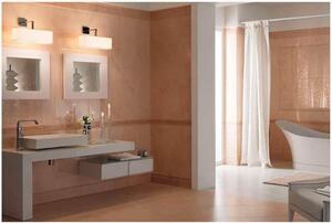 Pavimento da bagno in bicottura 33,3 x 33,3 cm Gardenia Orchidea Bitech Marina Rosato