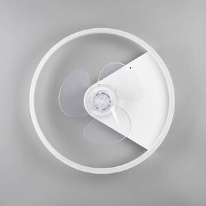 Reality Leuchten Ventilatore a pale Borgholm con LED, CCT, bianco