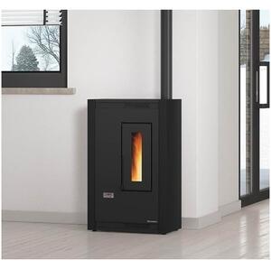 Stufa a pellet slim 4,4 kW La Nordica-Extraflame mod. Luisella bordeaux