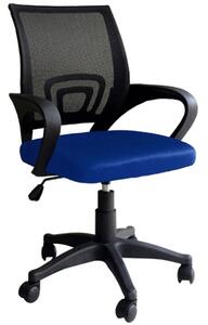 Sedia girevole ergonomica per scrivania arredo ufficio Genius Blu