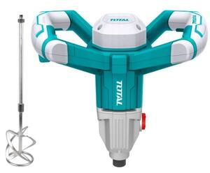 Trapano Miscelatore Total 1400 W Attacco M14 Con Luce LED + Frusta 120 mm Industrial