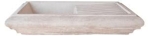 Lavabo Da Giardino In Cemento 100x50xh20 cm Brecciato Artistica Mediterranea Rosa