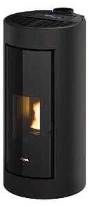 Stufa A Pellet Ad Aria Cadel Shell 9 Up Antracite - Uscita Fumi Superiore