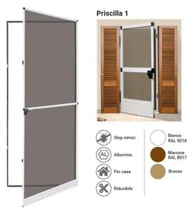 Zanzariera Per Porta A Battente 1 Anta 100x240 Telaio Alluminio Bianco Sangiorgio