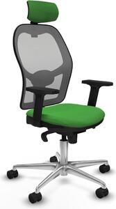 Sedia da ufficio con poggiatesta Piqueras y Crespo 2D086N2 verde