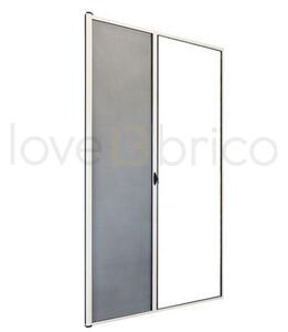 Zanzariera Per Porta Apertura Orizzontale Scorrevole 150x250 Riducibile Avorio Sangiorgio