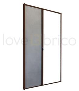Zanzariera Per Porta Apertura Orizzontale Scorrevole 150x250 Riducibile Bronzo Sangiorgio