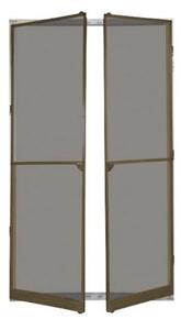 Zanzariera Per Porta A Battente 2 Ante 150x240 Telaio Alluminio Bronzo Sangiorgio