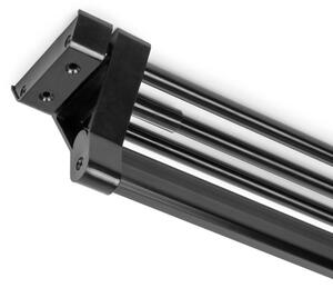 Appendiabiti estraibile per armadio da 35 cm in alluminio verniciato nero