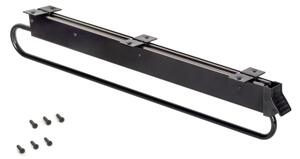 Appendiabiti estraibile per armadi da 80 cm in alluminio verniciato nero