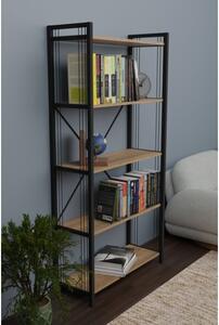 Libreria 5 Ripiani Stile Industrial 88x34x180 Derek Rovere
