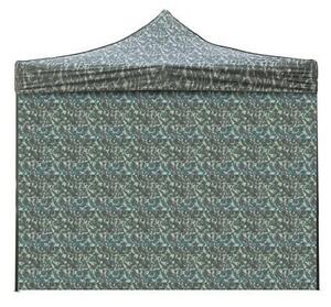 Telo laterale 3x2m militare impermeabile con porta avvolgibile per gazebo richiudibile 3x3mt