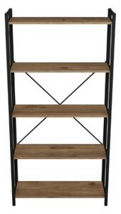 Libreria 5 Ripiani Stile Industrial 88x34x180 Derek Rovere