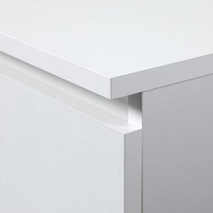 Cassettiera Credenza 120x40x77 Cm 6 Cassetti Artika Bianco Opaco