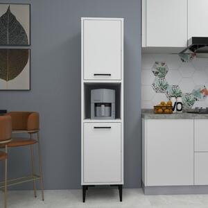 Colonna Multiuso Da Cucina 2 Ante E Vano Centrale 35x35x154 Adel Bianca