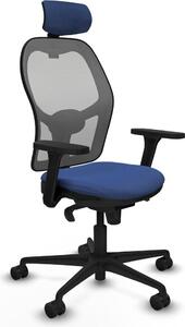 Sedia da ufficio con poggiatesta Piqueras y Crespo 3D036N2 blu navy