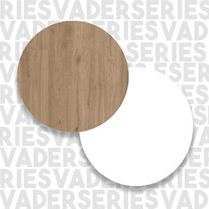 Scrivania Moderna Porta PC 120x58x98 Con Ripiani Laterali Pixel Rovere E Bianco