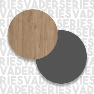 Scrivania Moderna Porta PC 120x58x98 Con Ripiani Laterali Pixel Rovere E Antracite