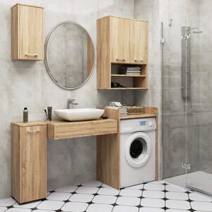 Mobile Coprilavatrice 64x50x98 Con Ripiano Dina Rovere Effetto Legno
