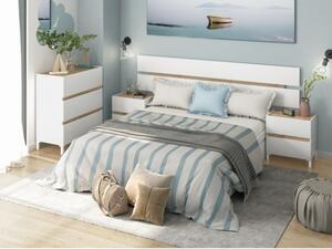 Testiera + 2 Comodini Tempus Bianco Artik E Rovere Nodi 0W6079A