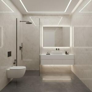 Piastrelle 60x120 Effetto Marmo In Gres Porcellanato Perlato Beige Lucide